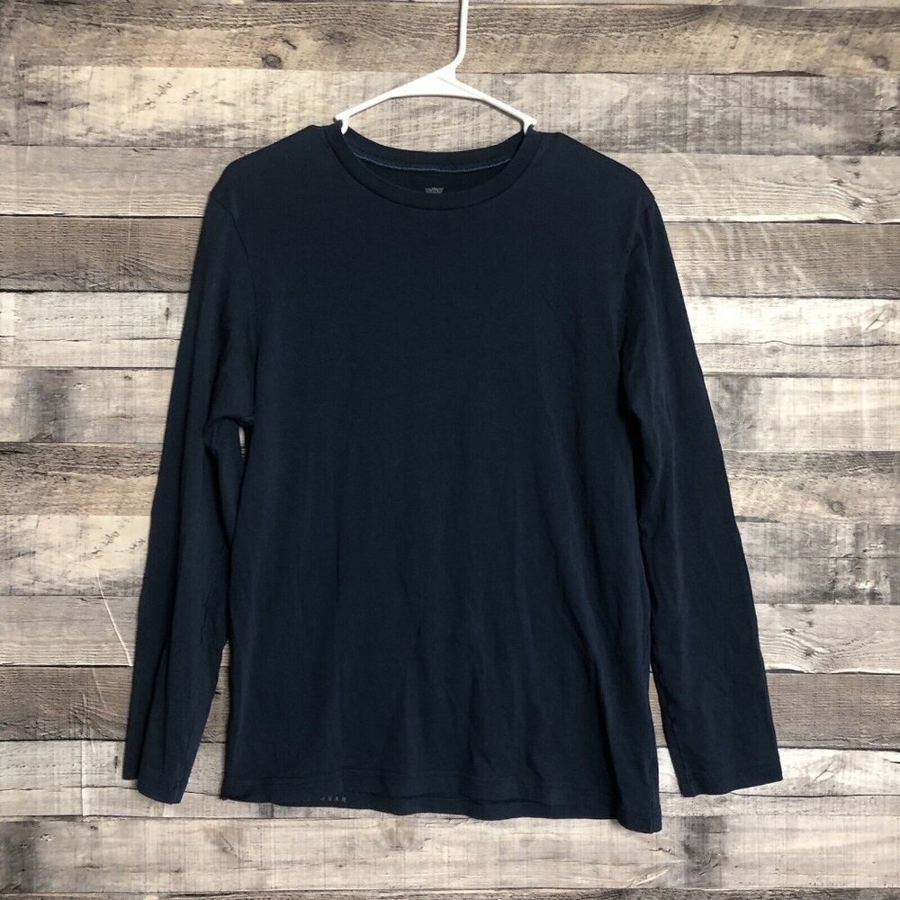 Mack Weldon Pima Cotton Women's Long Sleeve Blue T-Shirt Size Small